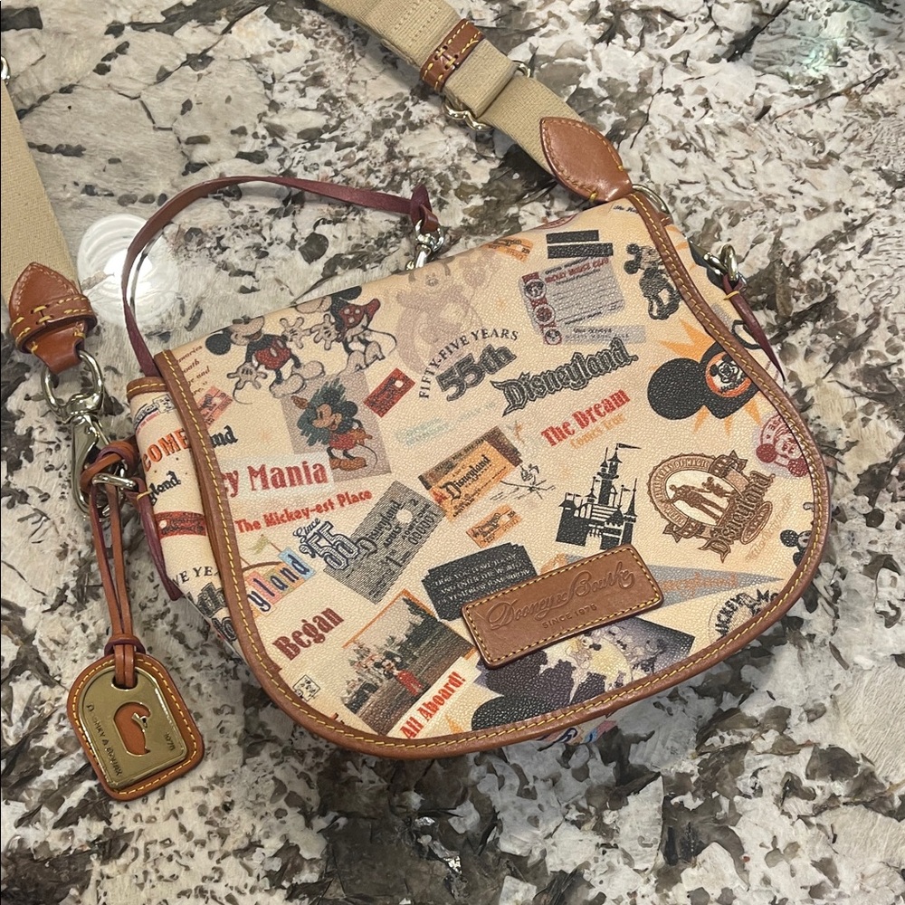 Disney Tan and Brown Messenger Bag with Iconic Design